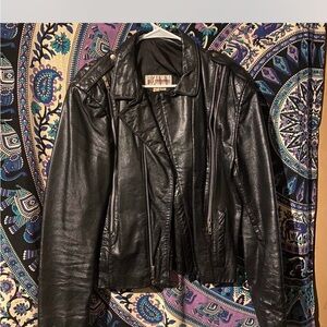 Men's Black Leather Jacket
